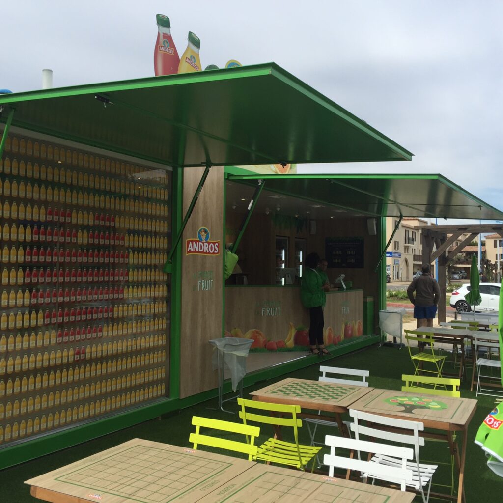 Container bar & buvette mobile